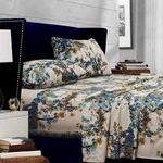 Tribeca Living Full Size Bed Sheet Set, 300 Thread Count Soft Cotton Sateen, .... Fixed Price $75.79.