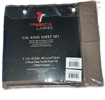 New Tribeca Living 110-GSM Microfiber 4 Piece Deep Pocket Sheet Set King Iop. Fixed Price $29.95.