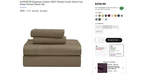 Superior Egyptian Cotton 1200 Thread Count Solid 4PC Deep Pocket Sheet Set Taupe. Fixed Price $175.00.