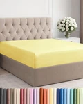 Queen Fitted Bed Sheet Bottom Single Only Ultra-soft Hotel L.... Fixed Price $27.42.