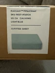 Rest Evercool+ Fitted Sheet - California King Light Blue. Fixed Price $80.00.