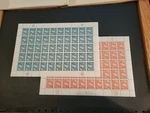 1958 Economic And Social Council Sheet Set - Scott# 65/66 Catalog $25. Fixed Price $7.00.