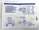 Road Toad Joe Original Blueprints & Unused Sticker Sheet Set 1987 Arah. Fixed Price $29.98.