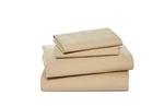 New Sky Percale 4 Piece Full Sheet Set 100% Cotton Tan Free Shipping. Fixed Price $88.00.