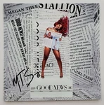 Megan Thee Stallion Signed Good News Cd Cover Jewel Case Insert Sheet Flat Rad. Fixed Price $39.99.