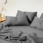 Nip New Corinelli Hotel Top Flat Sheet Sateen Gray Grey 100X120 T300 King Queen. Fixed Price $19.99.