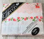 Cannon Monticello Twin Flat Sheet Gingham 79 Style 295 Vintage Usa Pink Roses. Fixed Price $29.78.