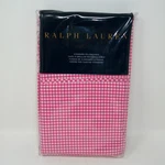 Ralph Lauren Monaco Pink White Classic Gingham 2 Standard Pillowcases New. Fixed Price $99.99.