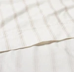 Hearth & Hand Ticking Stripe Sheet Set Pebble (taupe) Nwt. Fixed Price $89.99.