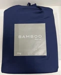 Becky Cameron 4-PIECE Bed Sheet Set King Antimicrobial Hypoallergenic Rayon Navy. Fixed Price $45.00.