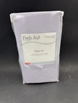 Truly Soft Everyday Sheet Set Lavender Microfiber 3 Piece Twin. Fixed Price $9.95.