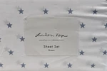 Queen Set Blue 4TH Of July Sky London Kaye Summer 4PC Nw. Fixed Price $34.99.