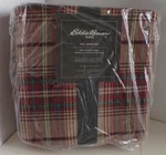 Eddie Bauer Full Flannel Sheet Set New In Pkg Red Plaid 100% Cotton. Fixed Price $49.99.