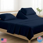Non Sticky Cotton 4 Piece Top Split King Sheets Sets For Adjustable Bed 100. Fixed Price $127.11.