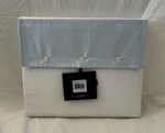 Ralph Lauren 624 Tc Rl Organic Sateen Border Blue King Flat Sheet $215 Nip. Fixed Price $126.65.