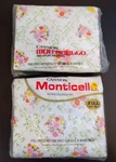 Lot 2 Vtg. Cannon-monticello Full Fitted Bottom Sheets Floral Design Usa Nip. Fixed Price $37.75.
