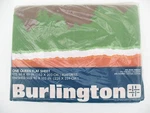 New Vintage Burlington Sailing Mountains Queen Flat Percale Bed Sheet 90 X 102". Fixed Price $29.99.