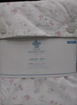 Simply Shabby Chic Candy White Pink Blue Green Floral Sheet Set New - King. Fixed Price $349.99.