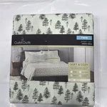 Cuddl Duds Twin Sheet Set 3 Pc Microfiber Green Trees. Fixed Price $30.49.