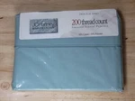 Vtg Penney 200 Thread Count Twin Flat Sheet Sea Green Smooth Touch. Fixed Price $7.49.