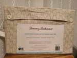 4PC Tommy Bahama Fronds Beige Palm Leaves Queen Sheet Set Tropical Hawaiian. Fixed Price $55.00.