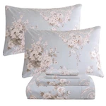 Shabby Floral Print King Size Sheets Set Luxury Bedding Collections 100% .... Fixed Price $147.28.