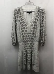 White House Black Market Women's Geometric Animal Print Smocked Waist Dress Sz. Fixed Price $24.99.