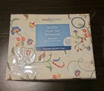 Mainstays Home Floral Print Queen Sheet Set. Fixed Price $20.00.