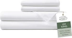 4 Piece Bed Set King Size, 100% Viscose Derived From Bamboo Wit. Fixed Price $146.99.