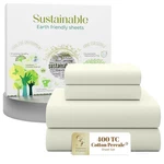Supreme Elegance Pcs 100% Cotton Full Size Sheets Set, Light Ivory, 400 Thr.... Fixed Price $163.68.