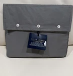 Ralph Lauren Rl Organic Sateen Cotton Full Deep Fitted Sheet In Gray New. Fixed Price $39.99.
