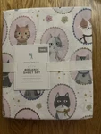 Pottery Barn Teen Organic Kitty Cat Twin Sheet Set New. Fixed Price $90.10.