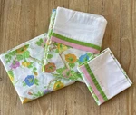 Utica Vintage Morning Glory Twin Size Sheet Set Polyester Cotton Blend Percale. Fixed Price $23.40.