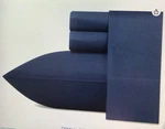 Nautica Twin Xl Sheet Set Cotton Percale Bedding,captains Navy. Fixed Price $41.64.