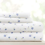 Linen Market Double-brushed Patterned Queen, Soft Floral Light Blue. Fixed Price $39.91.