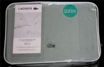 4 Pc Lacoste Seafoam Mist Brushed Twill Appliqued Alligator Queen Sheet Set Nip. Fixed Price $64.99.