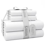 1200 Thread Count Queen Size Sheets Set White, Ultra Soft Cotton Rich Easy Ca.... Fixed Price $90.25.