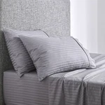 Onkaparinga Cotton Sheet Set Chilton Stripe (silver) - Queen. Fixed Price $152.85.