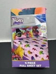 Full Sheet Set Trolls Dreamworks Band Together 4 Piece Soft Microfiber. Fixed Price $22.99.