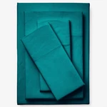 Brylanehome Bh Studio 4 Piece Microfleece Sheet Set - Queen, Peacock. Fixed Price $63.97.