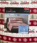 Cuddl Duds Queen Heavyweight Flannel Sheet Set Truck Fairisle. Fixed Price $42.99.