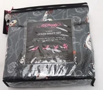 Ed Hardy Gray Cards Dice Skull Queen Set 6-PIECE W/ 4 Pillowcases. Fixed Price $38.60.