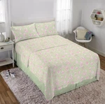 Wicked: For Good Movie X Katie Kime Full Sheet Bedding Set Pink And Green New!. Fixed Price $16.00.