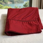 Lauren Ralph Regent Red Pomegranate Pillowcase King Hemstitched Trim. Fixed Price $28.00.