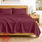 Sgi Bedding Queen Sheets Burgundy. Fixed Price $98.99.