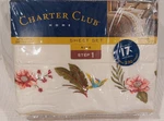 Charter Club Home Havana Scalloped Embroidered Cotton King Sheet Set Vintage. Fixed Price $180.00.