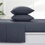 Cloudy Blue Queen Flannel Bed Linen Set 100 Cotton Softness Extra Deep Sheets. Fixed Price $78.99.