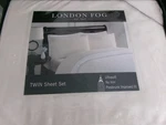 New London Fog Twin Size Sheet Set ** Solid Ivory #1067. Fixed Price $33.30.