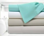 Kathy Ireland 300 Thread Count 100% Organic Cotton Percale 4 Piece Sheet Set. Fixed Price $40.99.