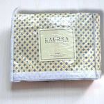 Ralph Lauren Studio Foulard Citron & White Queen Flat Sheet New Retired Pattern. Fixed Price $55.00.